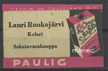 Kauppiasetiketti, Paulig, Lauri Ruokojärvi, Kolari 
