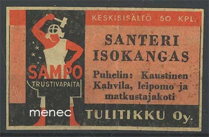 Seppä-etiketti, Santeri Isokangas, Kaustinen 