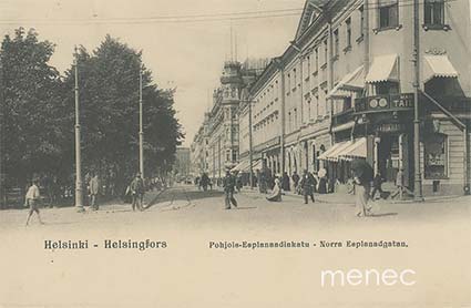 Helsinki, Pohjois-Esplanaadinkatu, kirjakauppa 