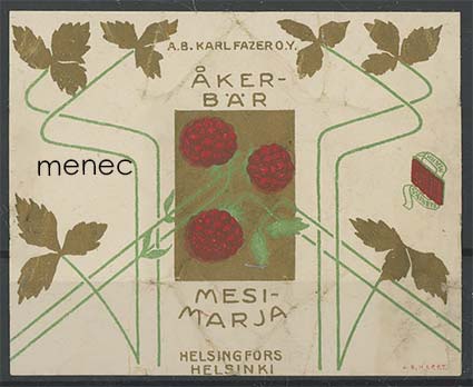 Mesimarja, makeisetiketti 