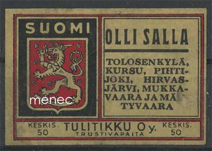 Tulitikkuetiketti, Olli Salla 