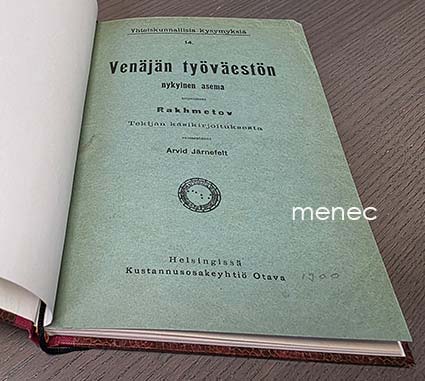 Rakhmetov - Venäjän työväestön nykyinen asema 