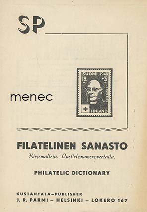 Filatelinen sanasto. Kirjemalleja. Luettelonumerovertailu 