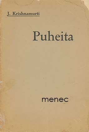 Krishnamurti, J. - Puheita 1940 