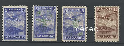 Espanja, sisällissota, Kanarian saaret, lentokone, 4 kpl 