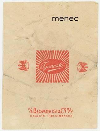 Tjenuski, makeisetiketti 