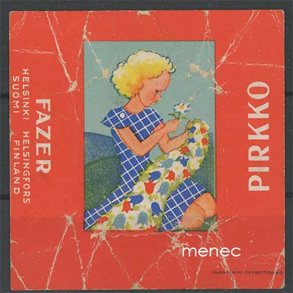 Pirkko, makeisetiketti 