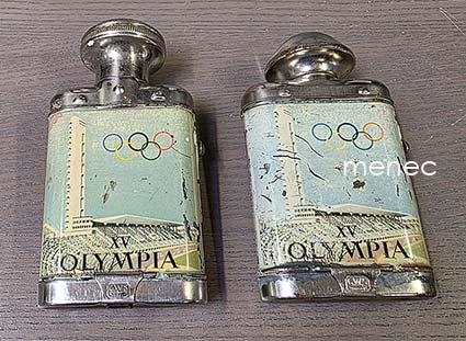 Olympia Helsinki 1952 -taskulamppu 'Auri', 2 erilaista 