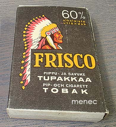 Frisco piippu- ja savuketupakkaa 