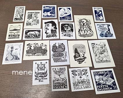 Exlibriksiä, 20 kpl 
