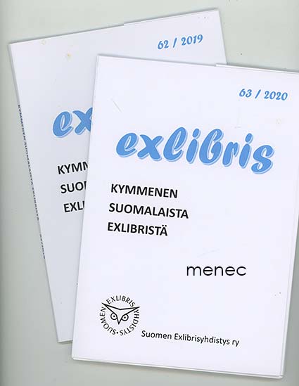Kymmenen suomalaista exlibristä. 62-63 
