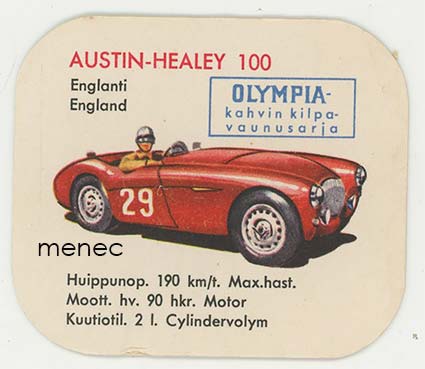 Austin-Healey 100, keräilykuva 