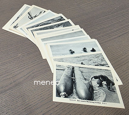 Merisota-aiheisia keräilykuvia, 30 kpl 