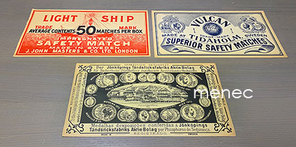 Ruotsalaisia tulitikkuetikettejä, suurkokoja 