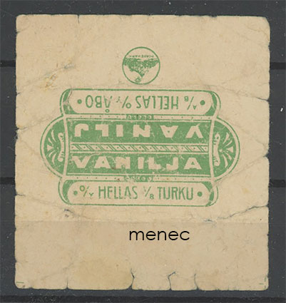 Vanilja, makeisetiketti 