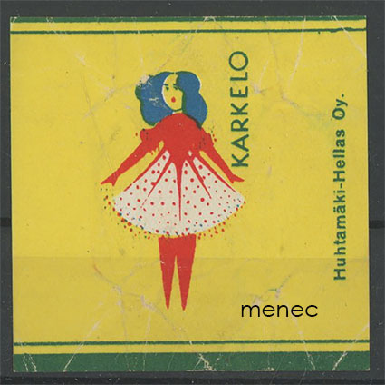 Karkelo, makeisetiketti 