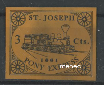 USA local, St. Joseph Pony Express, 3 c 