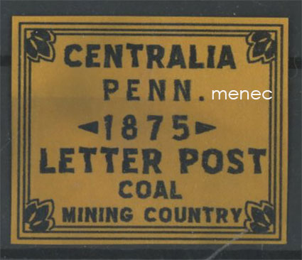 USA local, Centralia, Pennsylvania, Letter Post, Coal Mining Country 