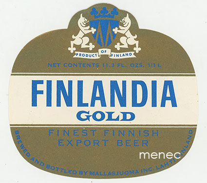 Finlandia Gold. Finest Finnish Export Beer 