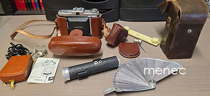 Zeiss Ikon Nettar ja oheislaitteita 