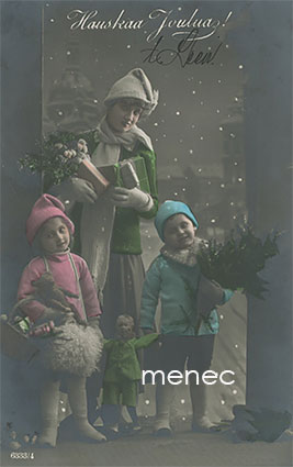 Kolme nuorta ja nukke 