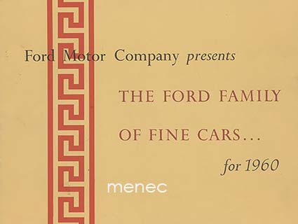 Ford Company presents The Ford family of fine cars ... for 1960 