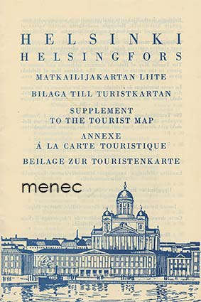 Helsinki. Matkailijakartan liite 1960 