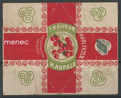 Karpalo, makeisetiketti 