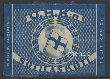 Tulitikkuetiketti, U. H. K:n Sotilaskoti 