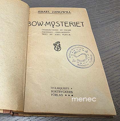Zangwill, Israel - Bow-mysteriet 