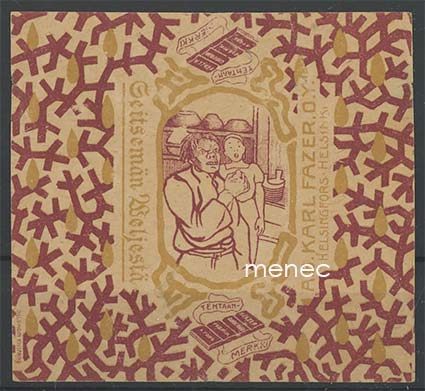 Seitsemän veljestä, makeisetiketti 