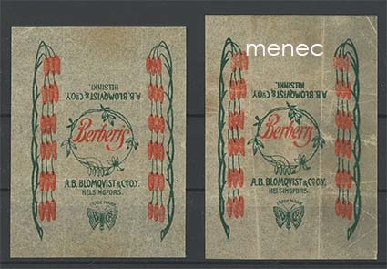 Berberis, makeisetiketti, kaksi eri kokoa 