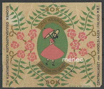 Oli kerran, makeisetiketti 