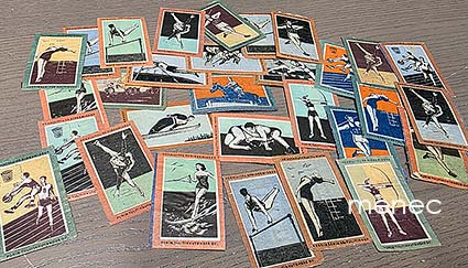 Tulitikkuetikettejä, urheilusarjaa, 30 kpl 