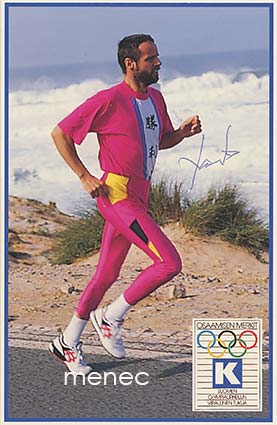 Lasse Viren, signeerattu olympiatukikortti 
