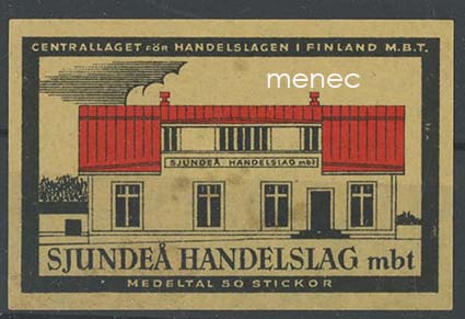 Tulitikkuetiketti, Sjundeå Handelslag 
