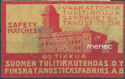 Tulitikkuetiketti, Viipurin linna 