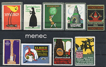 Eurooppalaisia mainosmerkkejä, kemikaaleja, 25 kpl 