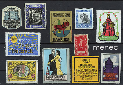 Eurooppalaisia mainosmerkkejä, 8 kpl 