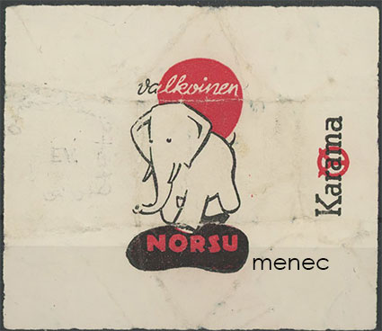 Valkoinen norsu, makeisetiketti 