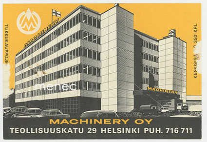 Tulitikkuetiketti, Machinery, iso 