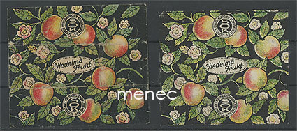 Makeisetikettejä, Hedelmä, 2 eri kokoa