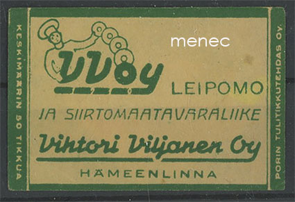 Tulitikkuetiketti, Vihtori Viljanen, Hämeenlinna 