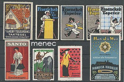 Eurooppalaisia mainosmerkkejä, kodin tekniikkaa, 9 kpl 