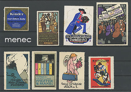 Eurooppalaisia mainosmerkkejä, 8 kpl 