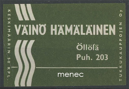 Kauppiasetiketti, Väinö Hämäläinen, Öllölä 