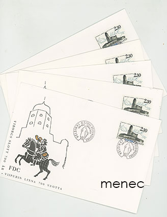 Viipurin linna 700 vuotta 1993, FDC, 5 kpl 