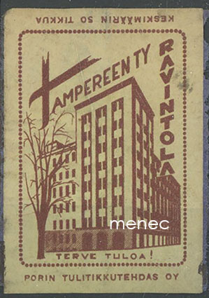 Tulitikkuetiketti, Tampereen Työväenteatterin ravintola 