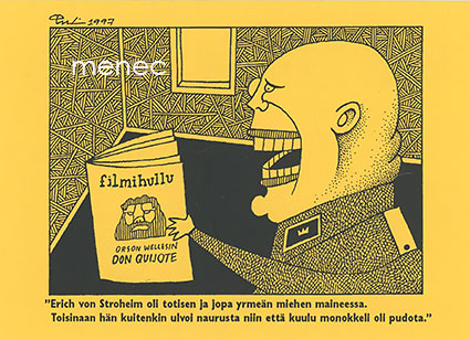 Erich von Stroheim, Filmihullu-lehden tilauskortti 