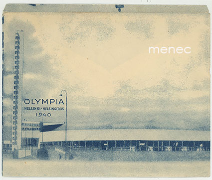 Olympia 1940 -kuori, neljällä Helsinki-aiheella 
